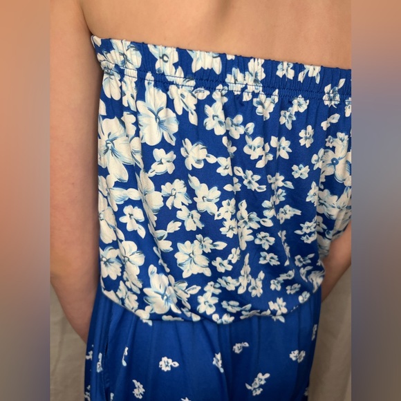 CW Classics Romper Blue Floral sz Small - Picture 4 of 10